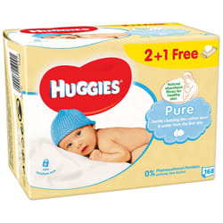 Huggies Pure lingette pour bébés 168 pièce(s)