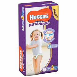 Huggies Pannolini Mutandina, Garçon/Fille, 12 kg, 17 kg, Multicolore, 34 pièce(s), Sac en plastique
