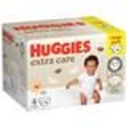 Huggies Extra Care Bébé 76 couches avec motifs Disney Taille 4 (8-14 kg)