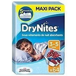 DryNites Couche de Nuit pour Garçon 3-5 Ans, 16-23 kg (4x16)