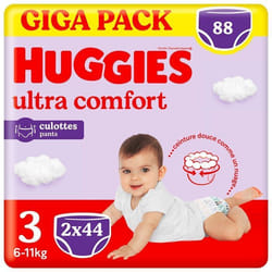 Culottes bébé Huggies Ultra Comfort Pants Taille 3 (44x2)