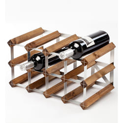 Traditional Wine Rack Casier à vin 12 bouteilles Dark Oak