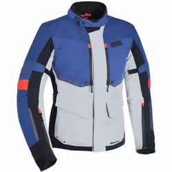 Oxford Mondial Veste textile de moto, rouge-bleu, taille 5XL pour Hommes