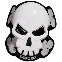 Oxford Skull Curseurs de genou, blanc pour Hommes