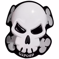 Oxford Skull Curseurs de genou, blanc pour Hommes
