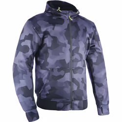 Oxford Super 2.0 Sweat à capuche de moto, noir-multicolore, taille S pour Hommes