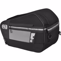 Oxford F1 55L Sac de selle de moto, noir-gris pour Hommes