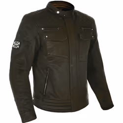 Oxford Hardy Wax Veste Textile moto, vert, taille M pour Hommes