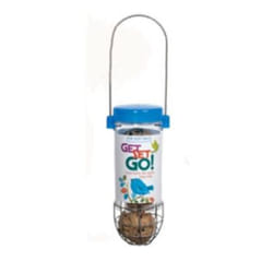 Jacobi Jayne Get Set Go! mangeoire pour oiseau Bleu Plastique, Acier inoxydable Support