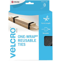 Velcro - universel Bande auto-agrippante pour grouper partie velours et partie agrippante (l x l) 15 m x 3 cm noir 15 m