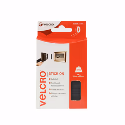 Velcro VEL-EC60211, Noir, 20 mm, 1 m, 1 pièce(s), Boîte