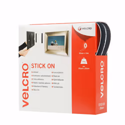 Velcro VEL-EC60220, Noir, 20 mm, 10 m, 1 pièce(s), Boîte