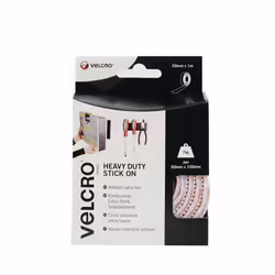 Velcro VEL-EC60242, Blanc, 50 mm, 1 m, 1 pièce(s), Boîte