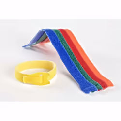 Velcro VEL-EC60250 serre-câbles Attache-câbles à crochets et à boucles Bleu, Vert, Orange, Rouge, Jaune 5 pièce(s)
