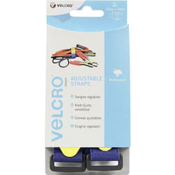 VELCRO® VEL-EC60328 Bande auto-agrippante avec boucle partie velours et partie agrippante (L x l) 460 mm x 25 mm bleu 2 pc(s) W34525