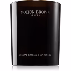 La bougie parfumée Molton Brown Coastal Cypress & Sea Fennel embaume votre intérieur d’une agréable odeur et crée ainsi u ...