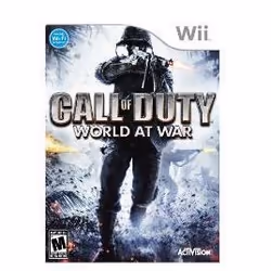 Activision Call of Duty:World at War, Nintendo Wii, Wii, Mode Multiplayer, M (Mature)