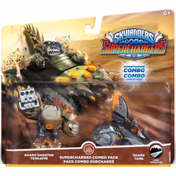 Activision Skylanders: SuperChargers, Dual Pack Shark Shooter Terrafin + Shark Tank, Multicolore, Plastique, Ampoule, Shark S ...