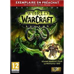 Blizzard World of Warcraft : Legion - Reservation Edition Réservation Allemand, Anglais, Chinois simplifié, Coréen, Espagnol, Français, Italien, Portugais, Russe PC