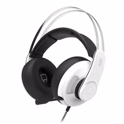 Venom VS2876, Avec fil, Jouer, Casque, Noir, Blanc