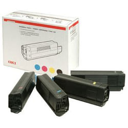 OKI Toner 4c 5000sh f C5100n C5300n Cartouche de toner 4 pièce(s) Original Noir, Cyan, Magenta, Jaune