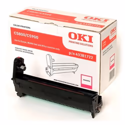 OKI 43381722, Original, C5800, C5900, C5550MFP, 20000 pages, Impression laser, Magenta, Noir