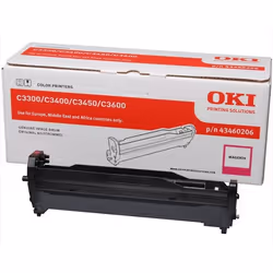 OKI 43460206, Original, C3300n, 3400n, 3450n, 3600n, 1 pièce(s), 15000 pages, Impression à LED, Magenta