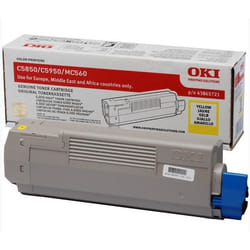 OKI 43865721 Cartouche de toner 1 pièce(s) Original Jaune
