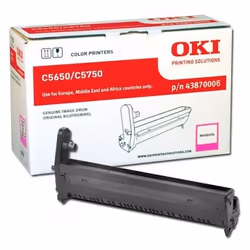 OKI Magenta image drum for C5650 / 5750, Original, OKI C5650, C5750, 20000 pages, Impression laser, Magenta, Noir, Argent