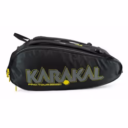 Sac de raquette de squash Karakal Pro Tour 2.0 Comp - noir/jaune - TU