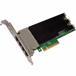 Intel X710T4, Interne, Avec fil, PCI Express, Ethernet, 10000 Mbit/s, Noir, Vert