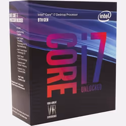 Intel Core i7-8700K, Intel® Core™ i7, LGA 1151 (Emplacement H4), 14 nm, Intel, i7-8700K, 3,7 GHz