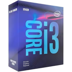 Intel Core i3-9100F, Intel® Core™ i3, LGA 1151 (Emplacement H4), 14 nm, Intel, i3-9100F, 3,6 GHz