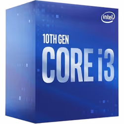 Intel Core i3-10100F, Intel® Core™ i3, LGA 1200 (Socket H5), 14 nm, Intel, i3-10100F, 3,6 GHz