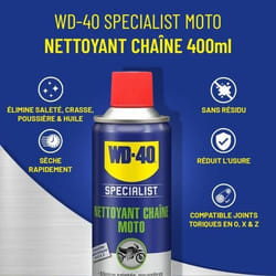 Nettoyant Chaîne WD-40 Specialist Moto - 400 ml - 33798/46