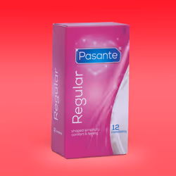 Pasante Regular, Préservatif masculin, Lisse, Naturel, Latex, Régulier, 54 mm