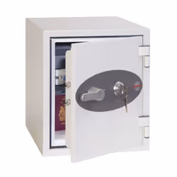 Phoenix Safe Co. FS1282K, Coffre-fort indépendant, Blanc, Clé, 25 L, Acier, Sol