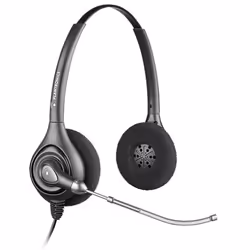 POLY SupraPlus Wideband HW261/A, Avec fil, Bureau/Centre d'appels, 74 g, Casque, Noir