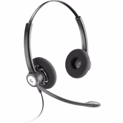 POLY Entera HW121N, Avec fil, Bureau/Centre d'appels, 150 - 6800 Hz, Casque, Noir