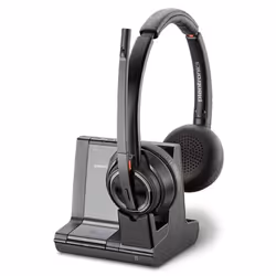 POLY W8220/A, UC, Sans fil, Bureau/Centre d'appels, 20 - 20000 Hz, 160 g, Casque, Noir