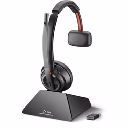 POLY Savi 8210 UC, Sans fil, Bureau/Centre d'appels, 20 - 20000 Hz, 115 g, Casque, Noir