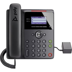 POLY EDGE B10 téléphone fixe Noir 2 lignes LCD