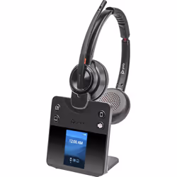 POLY SAVI 8420 OFFICE, Sans fil, Bureau/Centre d'appels, 20 - 20000 Hz, 160 g, Casque, Noir