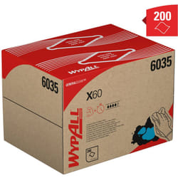 Wypall - Lingettes de nettoyage général X60 6035 - blanches - 426 x 317mm x 200 ( Prix pour boîte de 200 )