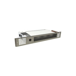 Radiateur eau chaude inox space saver plinthe 100mm pour 37m³ Thermador