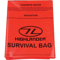 Sac de survie - HIGHLANDER - Orange - Instructions de survie imprimées - Mixte - Adulte