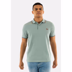 Polos fred perry mm3600 y26 slvrbl/tnsbl/cnm