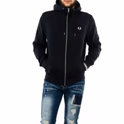 Sweat Fred Perry - J7536 795 - Homme - Bleu - Manches longues