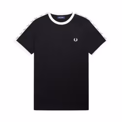 T-shirt à bordures contrastantes avec bande Fred Perry