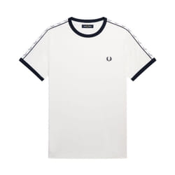 T-shirt à bordures contrastantes avec bande Fred Perry